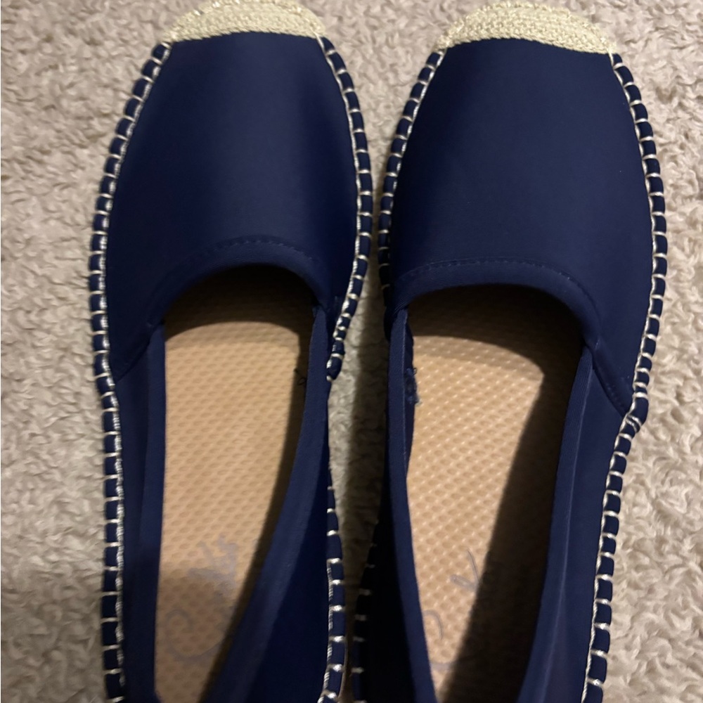 Blue Mules & Clogs with Textured Design